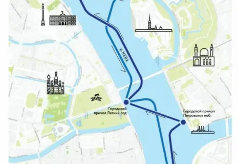 Водный кольцевой «Невский маршрут» свяжет шесть городских причалов в центре Петербурга