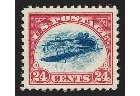 Редкую марку "Перевернутая Дженни" пустили с молотка за рекордные $2 млн