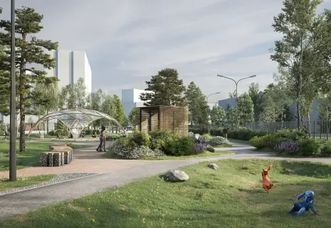 В Юнтолово появится новое общественное пространство со скейт-парком и арт-объектами