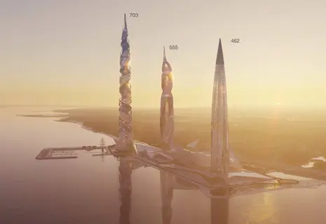 "Газпром" собирается строить в Петербурге еще два небоскреба. Они будут выше Лахта центра