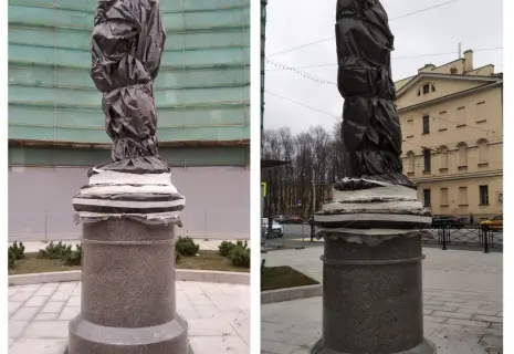 У здания ГУВД в Петербурге нашли тело в мешке