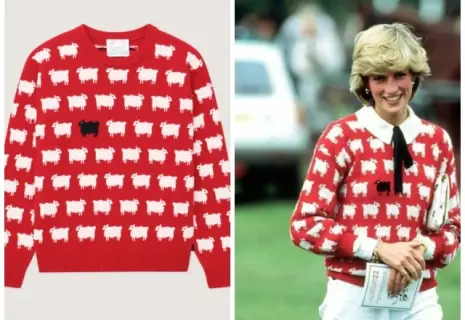 Джемпер с барашками из гардероба принцессы Дианы продан на аукционе за $1,14 млн