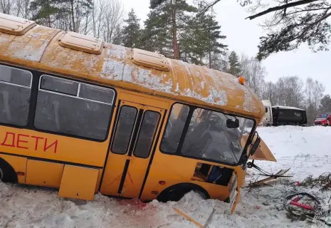 На трассе Петербург-Псков попал в ДТП автобус с детьми. Есть пострадавшие