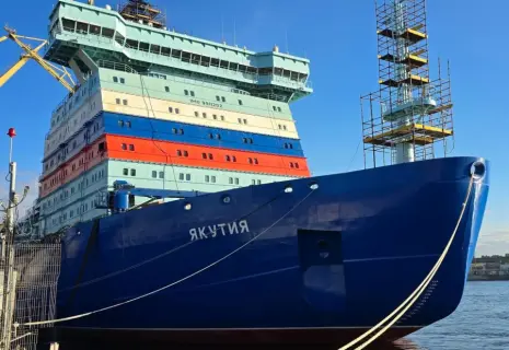 На «Балтийском заводе» проходят швартовные испытания специальной установки ледокола «Якутия»