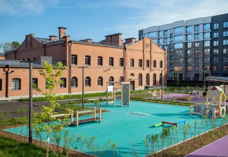 Setl Group построила на проспекте Обуховской обороны детский сад в стиле заводских цехов