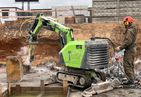 Setl Group протестировал робота-бетонолома на стройплощадке в Новосаратовке