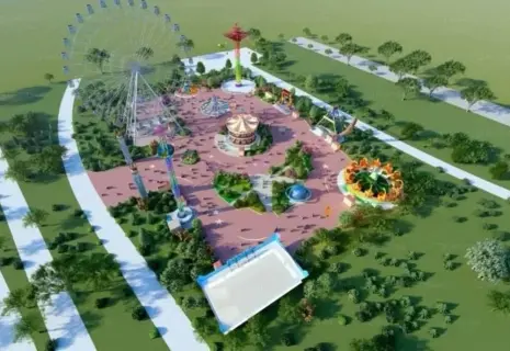 В городском парке-курорте «Притяжение» появится колесо обозрения и другие аттракционы