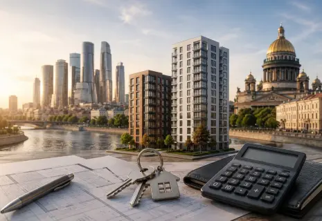За пять лет средний бюджет, который покупатели закладывают на покупку жилья в Москве, вырос на 51%, а в Петербурге почти удвоился