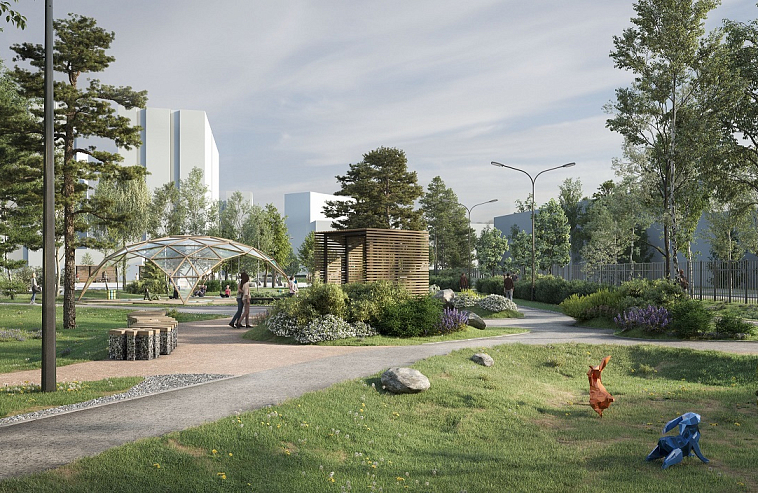 В Юнтолово появится новое общественное пространство со скейт-парком и арт-объектами
